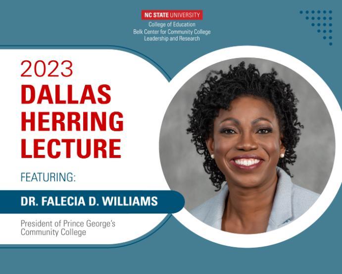 The 2023 Dallas Herring Lecture Featuring Dr. Falecia D. Williams