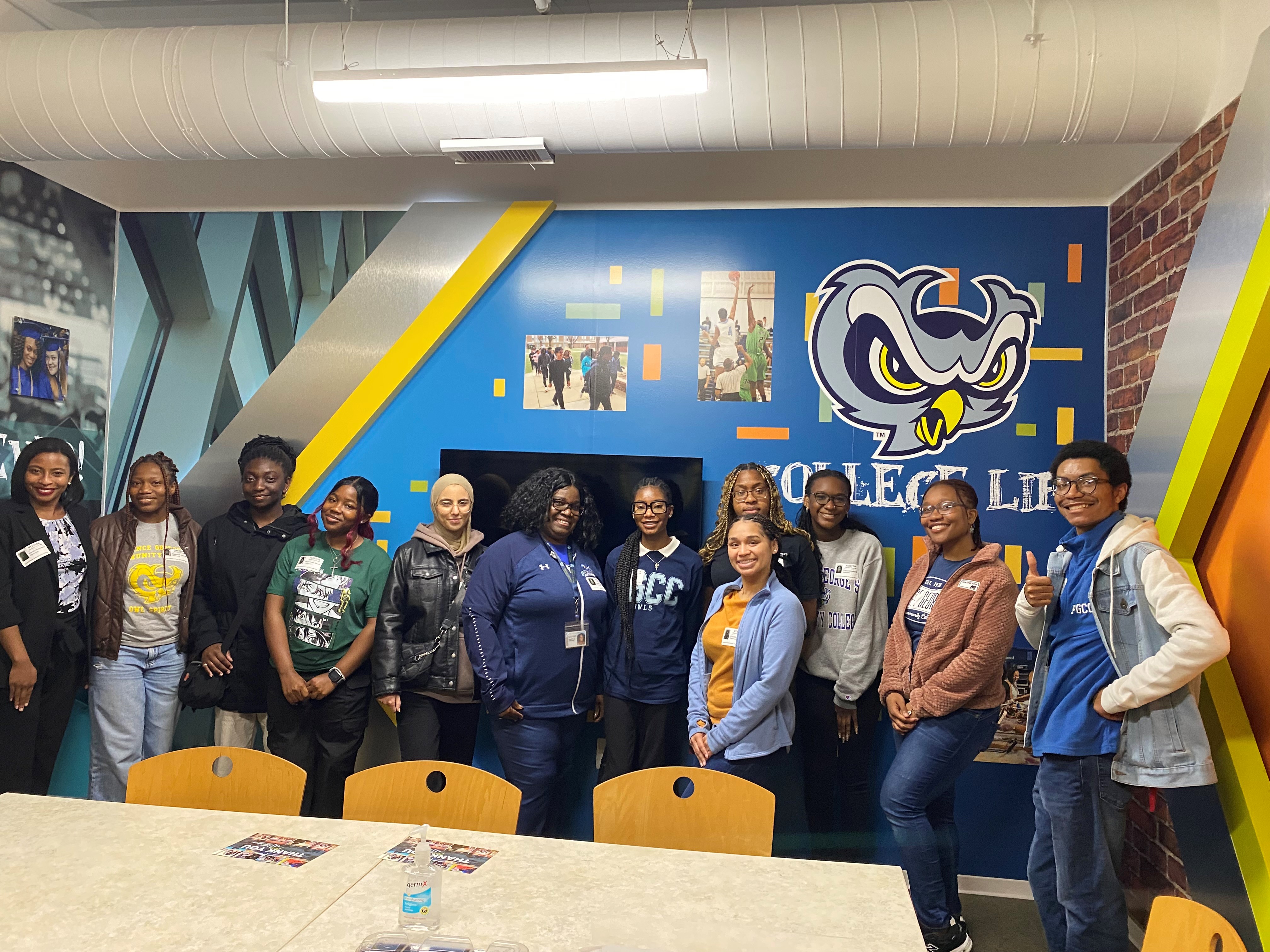 This image is from a volunteer day where students of the College volunteered at Junior Achievement-Finance Park on Friday, April 28, 2023.