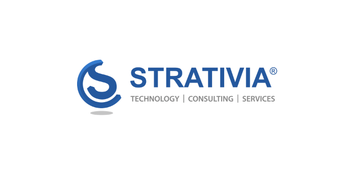 Strativia text Technology Consulting Services Logo