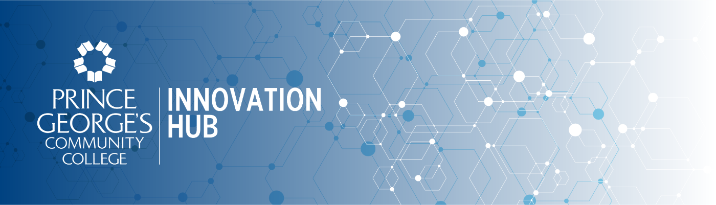 Innovation Hub Logo on a light blue background
