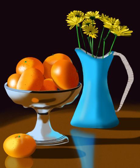 1st Place Rene Stewart-Flowers and Oranges