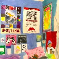 Honorable Mention - Isabel Roth - Painting of Bedroom
